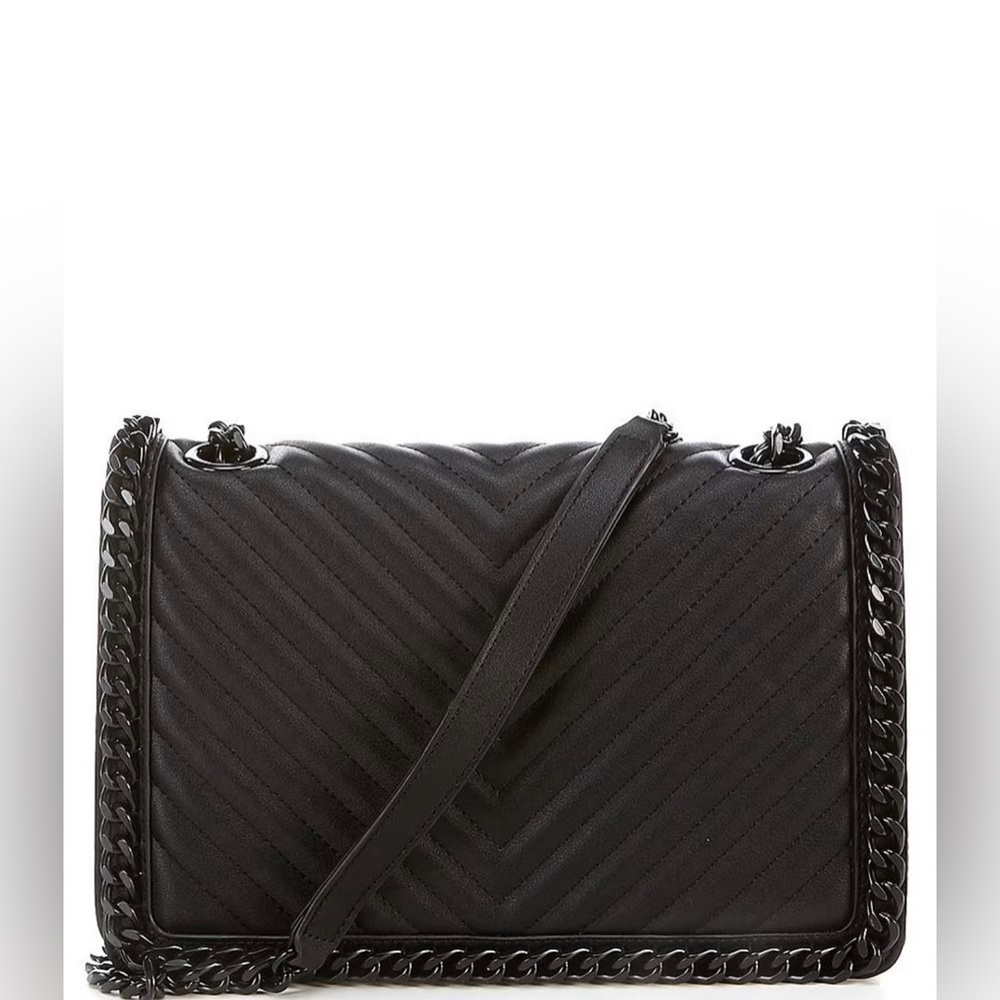 NWOT Alfo Greenwald Chain Border Quilted Crossbody Bag